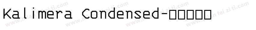 Kalimera Condensed字体转换